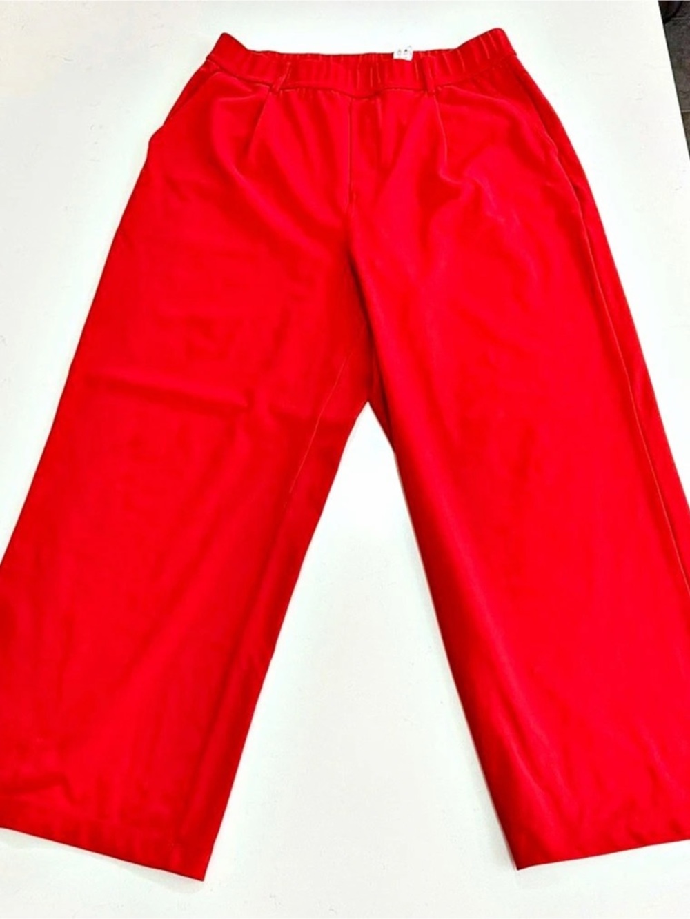 Halara Red Wide Leg Pants Size Large Like New